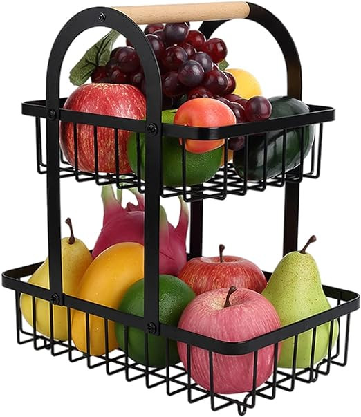 Miniatura 3 de Cesta De Frutas De 2 Niveles