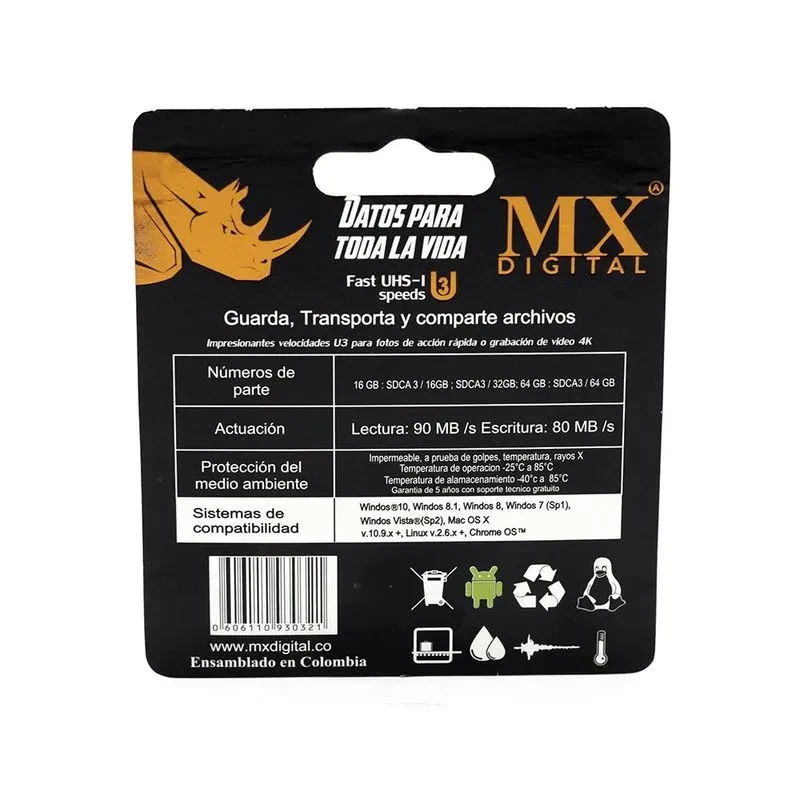 Memoria Micro SD Fast UHI-S U3 con Adapt