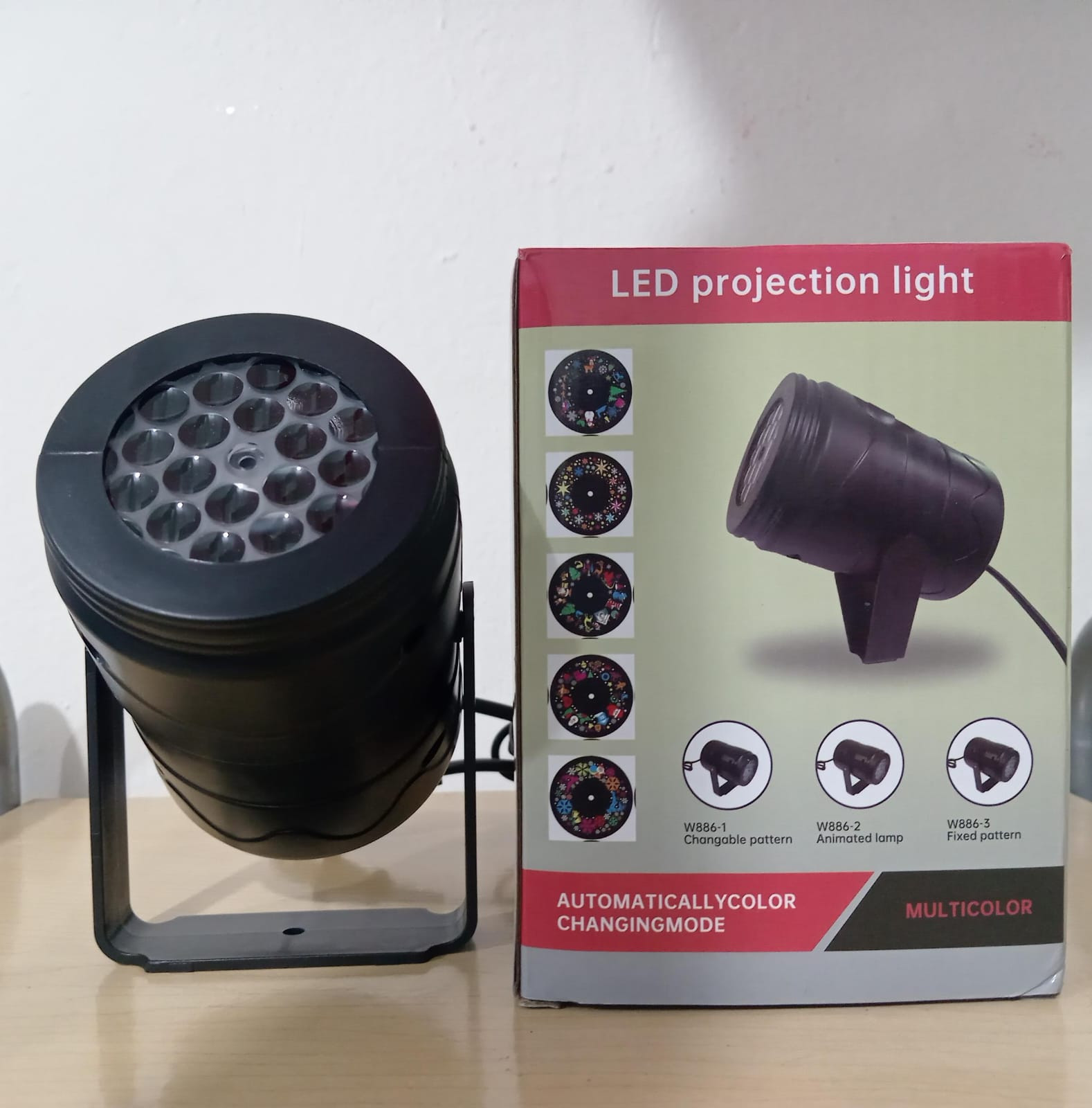 Proyector luz navidad en figuras