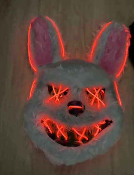 Miniatura 3 de Mascara Halloween Conejo Luz Led
