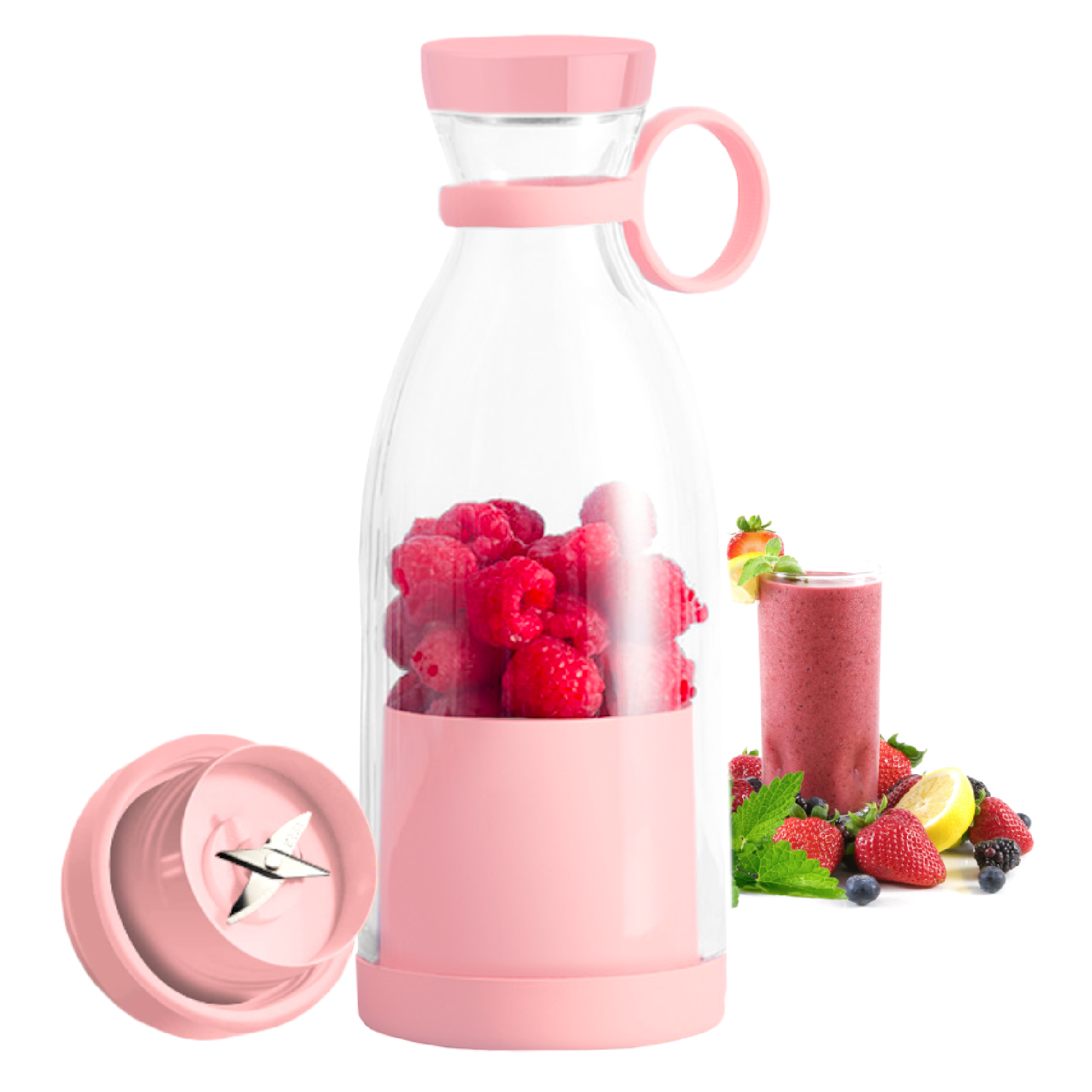 🥤 Mini Licuadora Portátil Recargable - ¡Disfruta tus batidos en cualquier lugar!