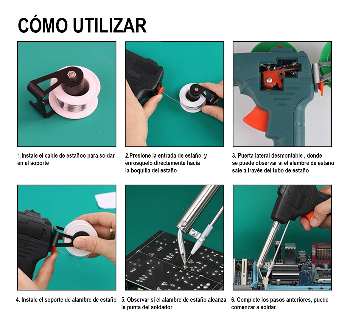 Miniatura 6 de Pistola Para Soldar Cautin Profesional