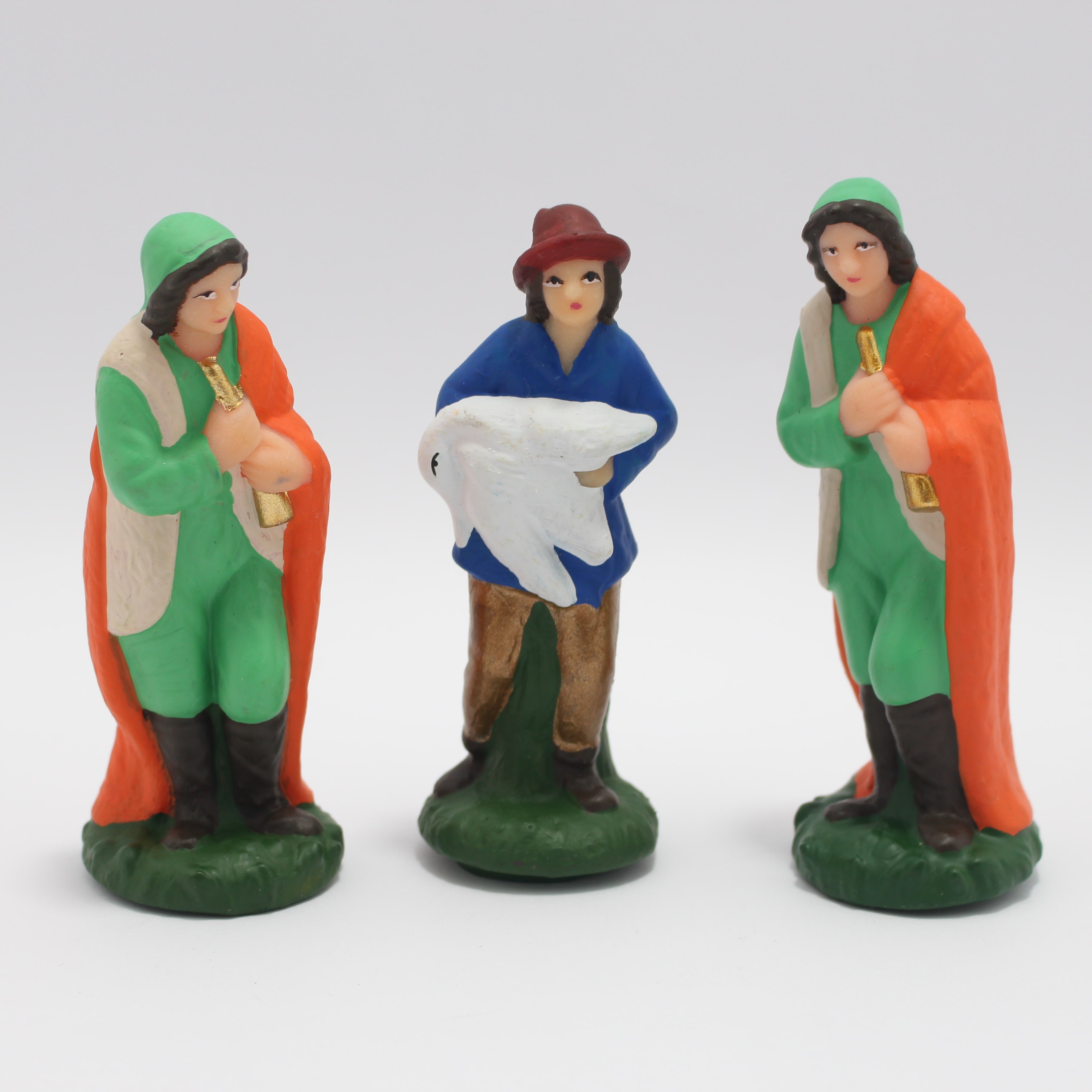 PASTORES EN GOMA X 3 12CM