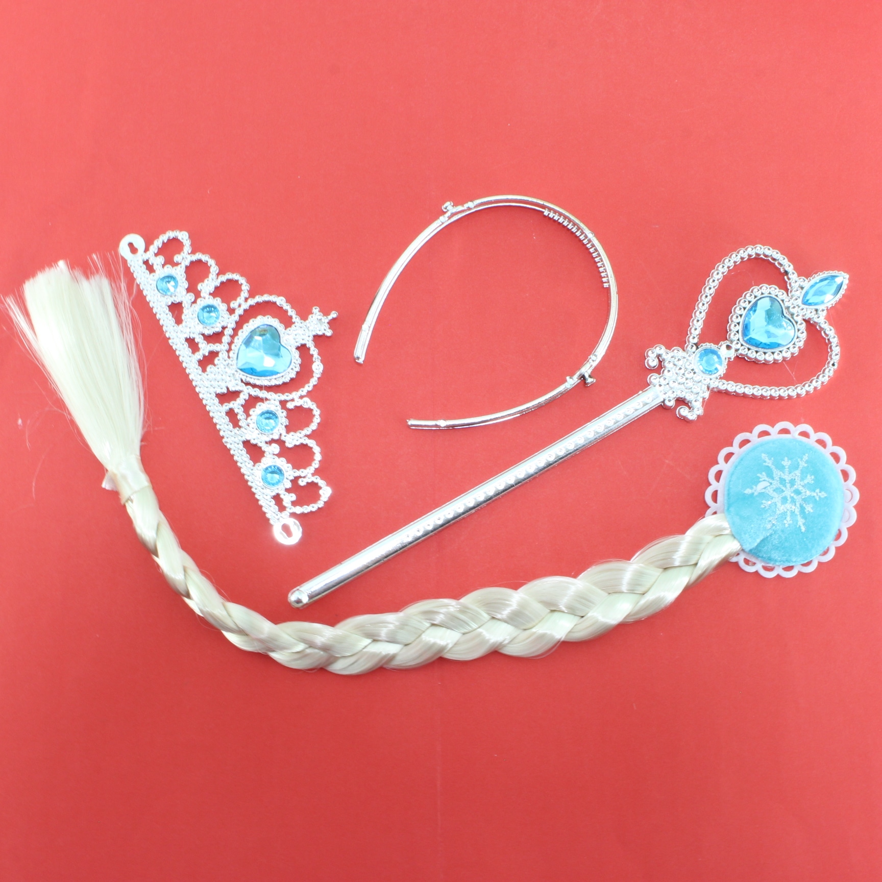 Miniatura 2 de Set Trenza + Diadema + Cetro Frozen