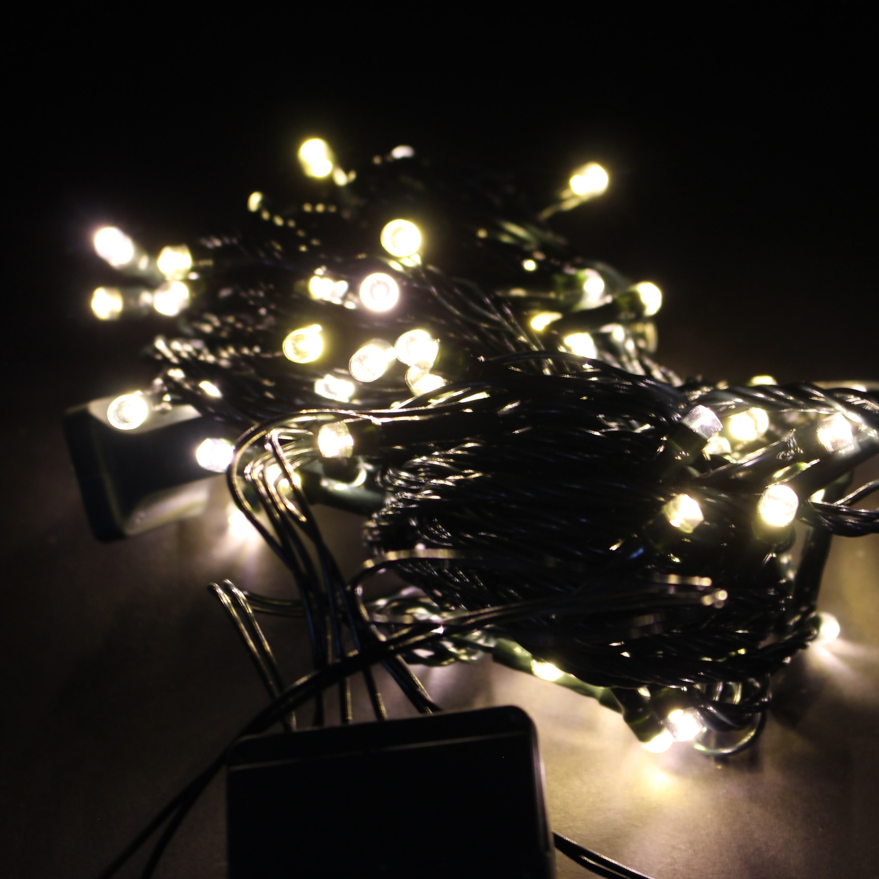 luz led x100 en bolsa cable verde / cal