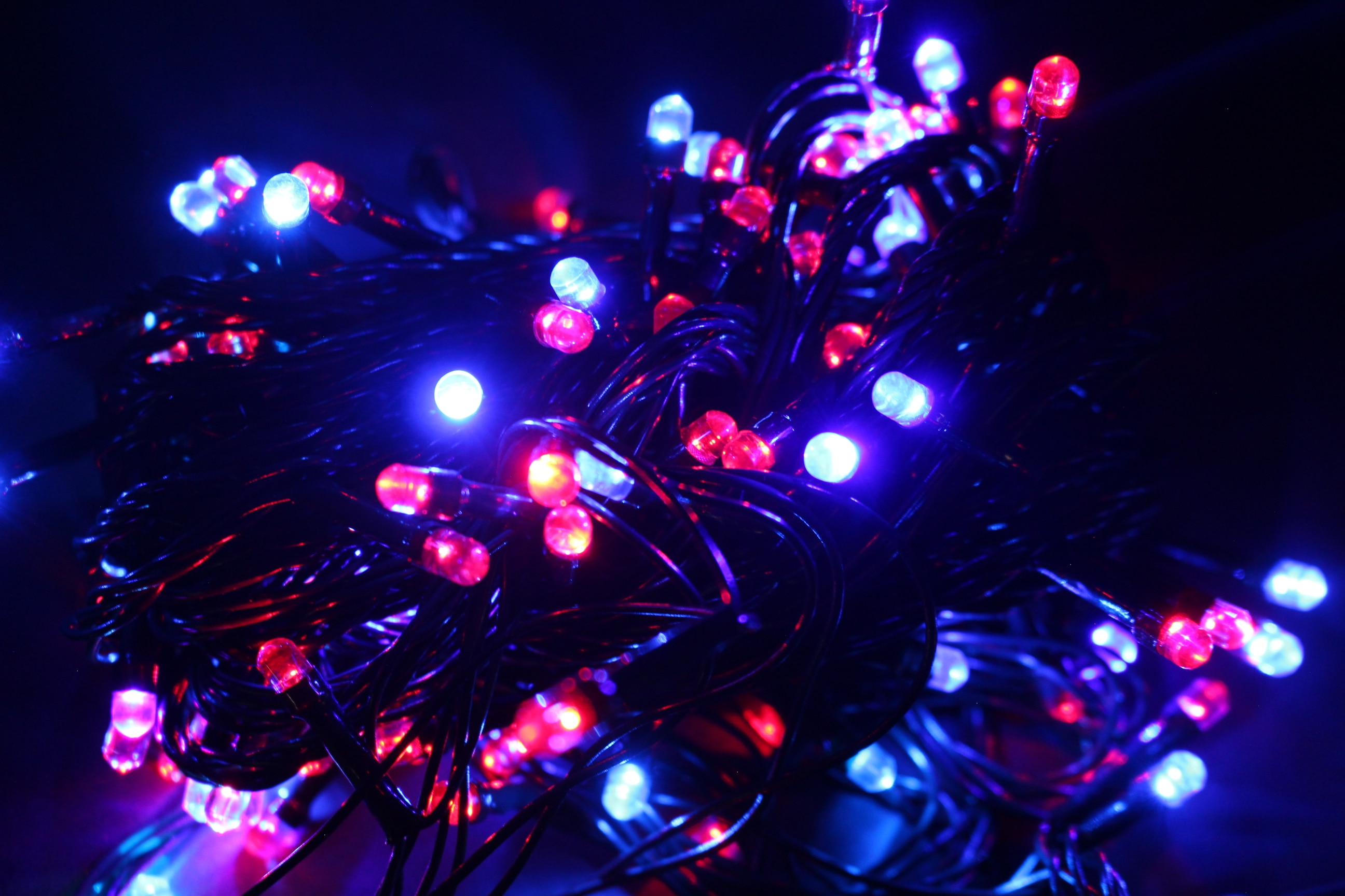 Extensión de luces x 100 Bombillos Rojo