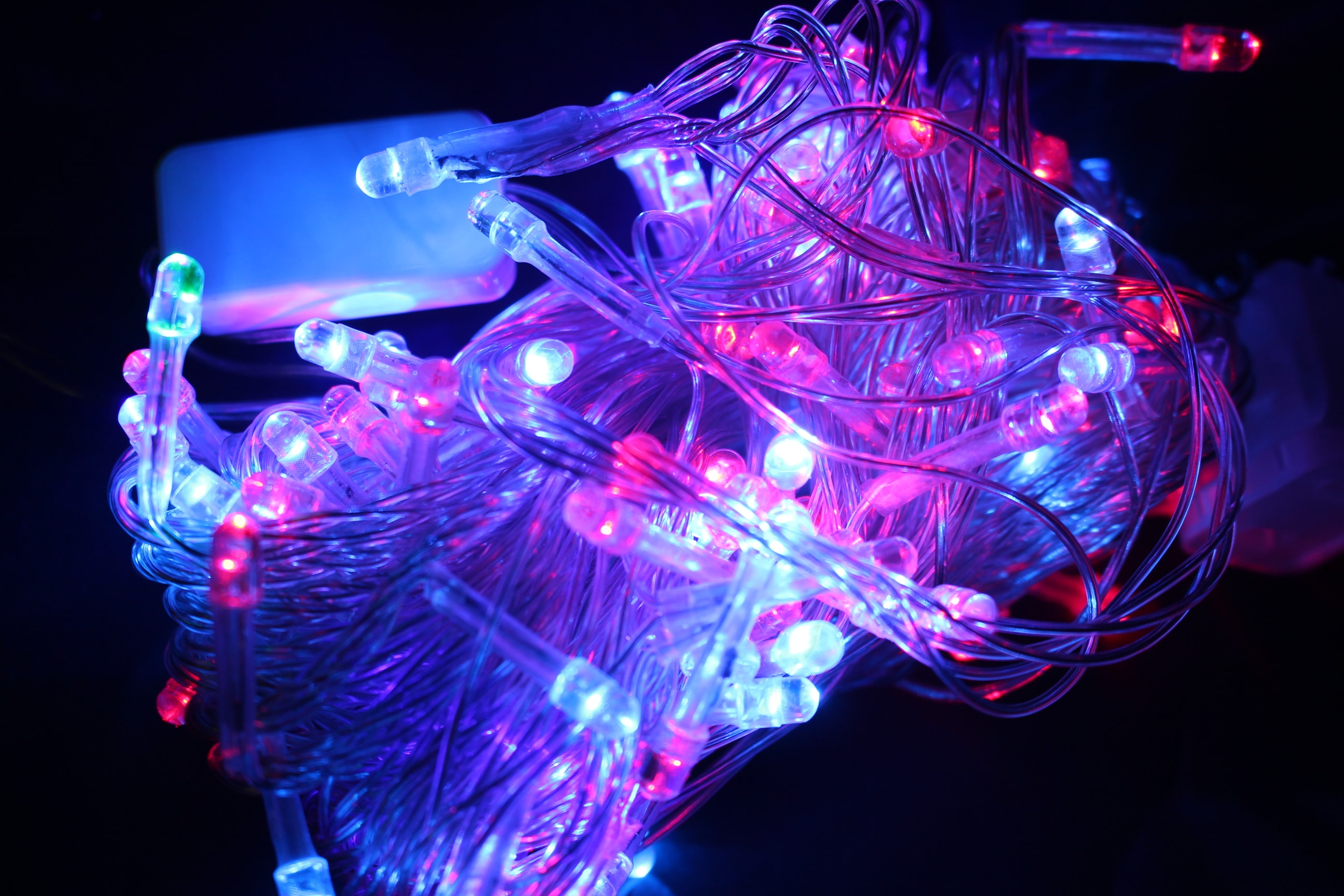 Extensión de luces x 100 Bombillos Rojo