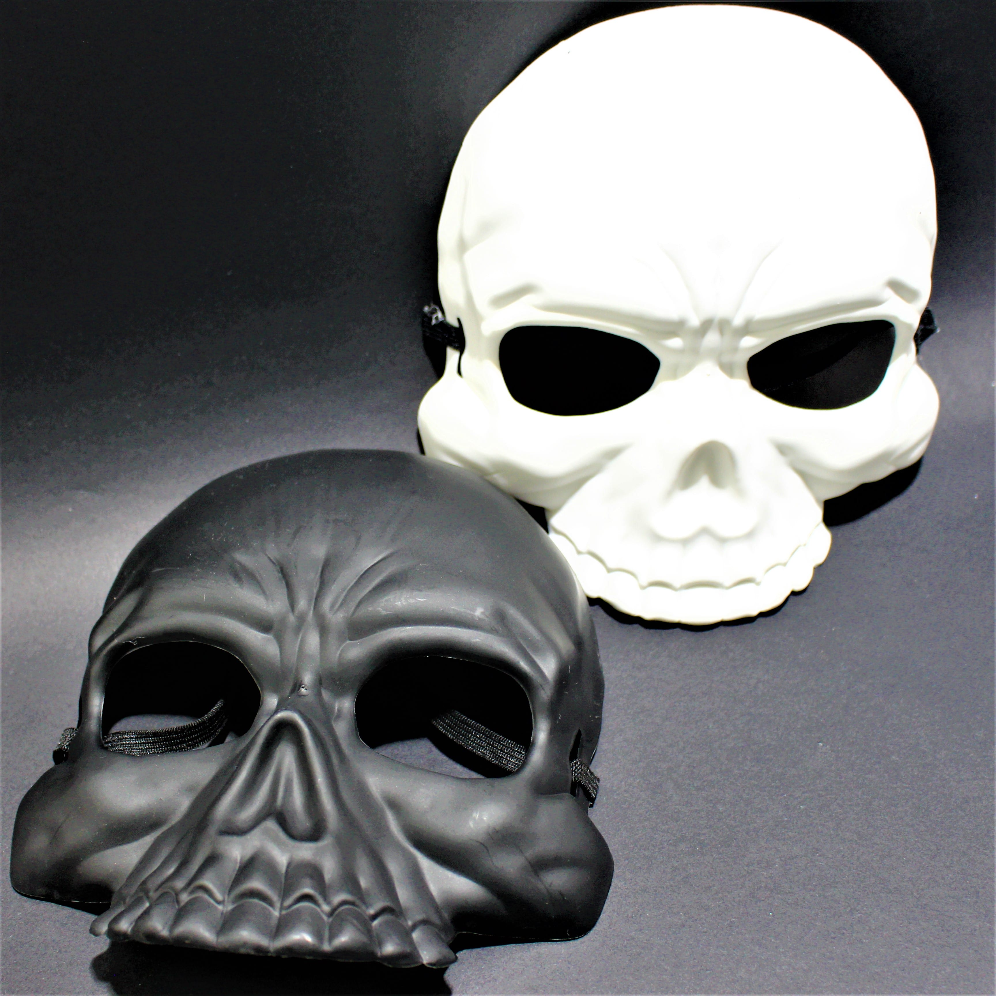 Miniatura 5 de Mascara Calavera Negra y Blanca