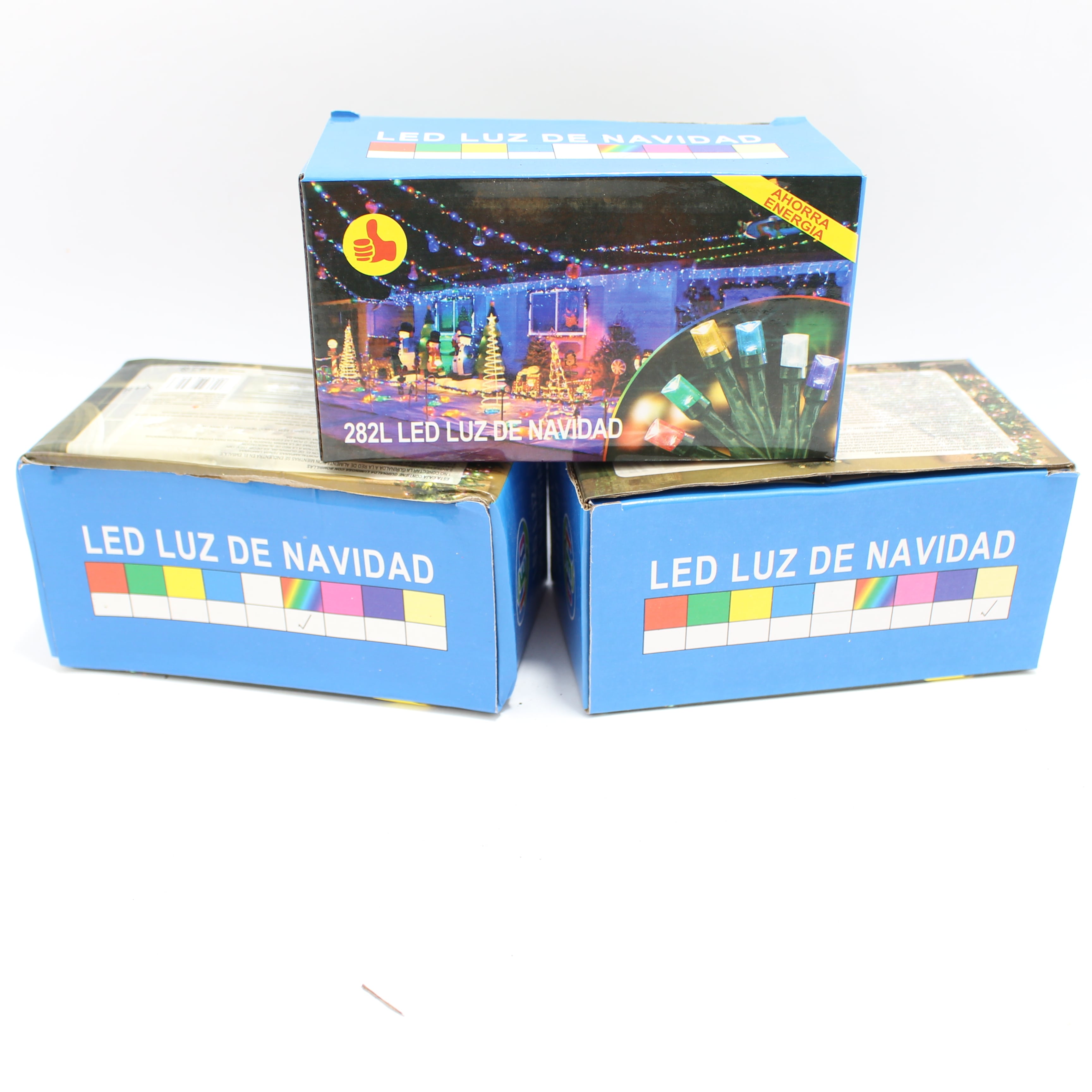 LUZ LED NAVIDEÑA X 282 BOBILLOS CON CON