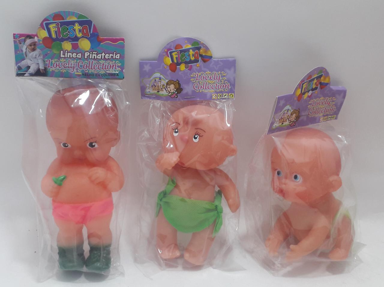 MUÑECO BEBE Y MARRANITOS CHILLON FIESTA