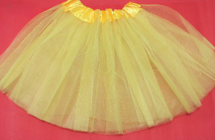 Falda Amarilla unicolor estilo tutu 30c