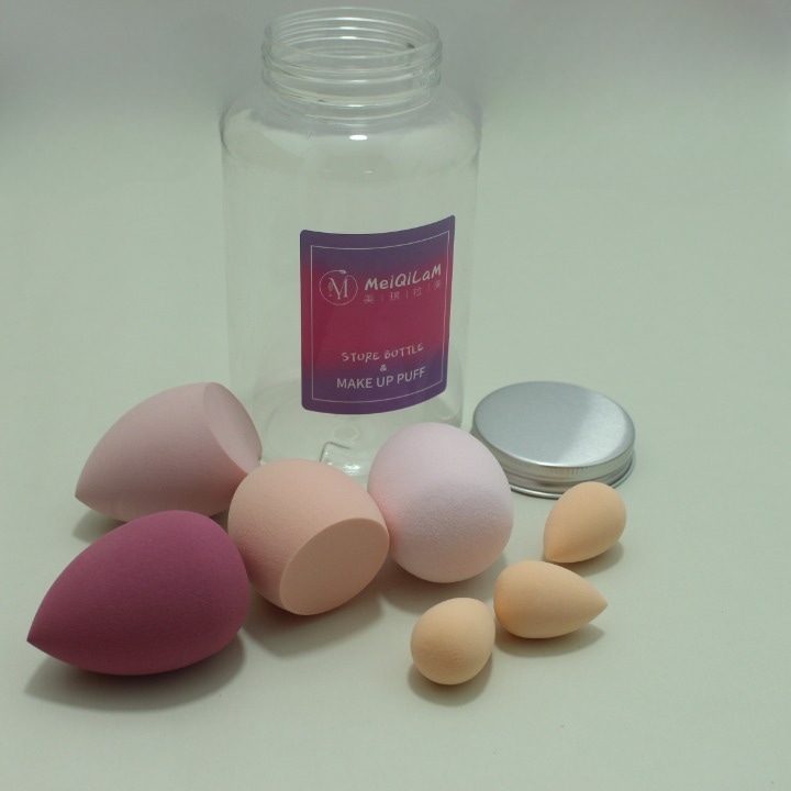 Tarro con pomos x4 grandes y 3 pequeños