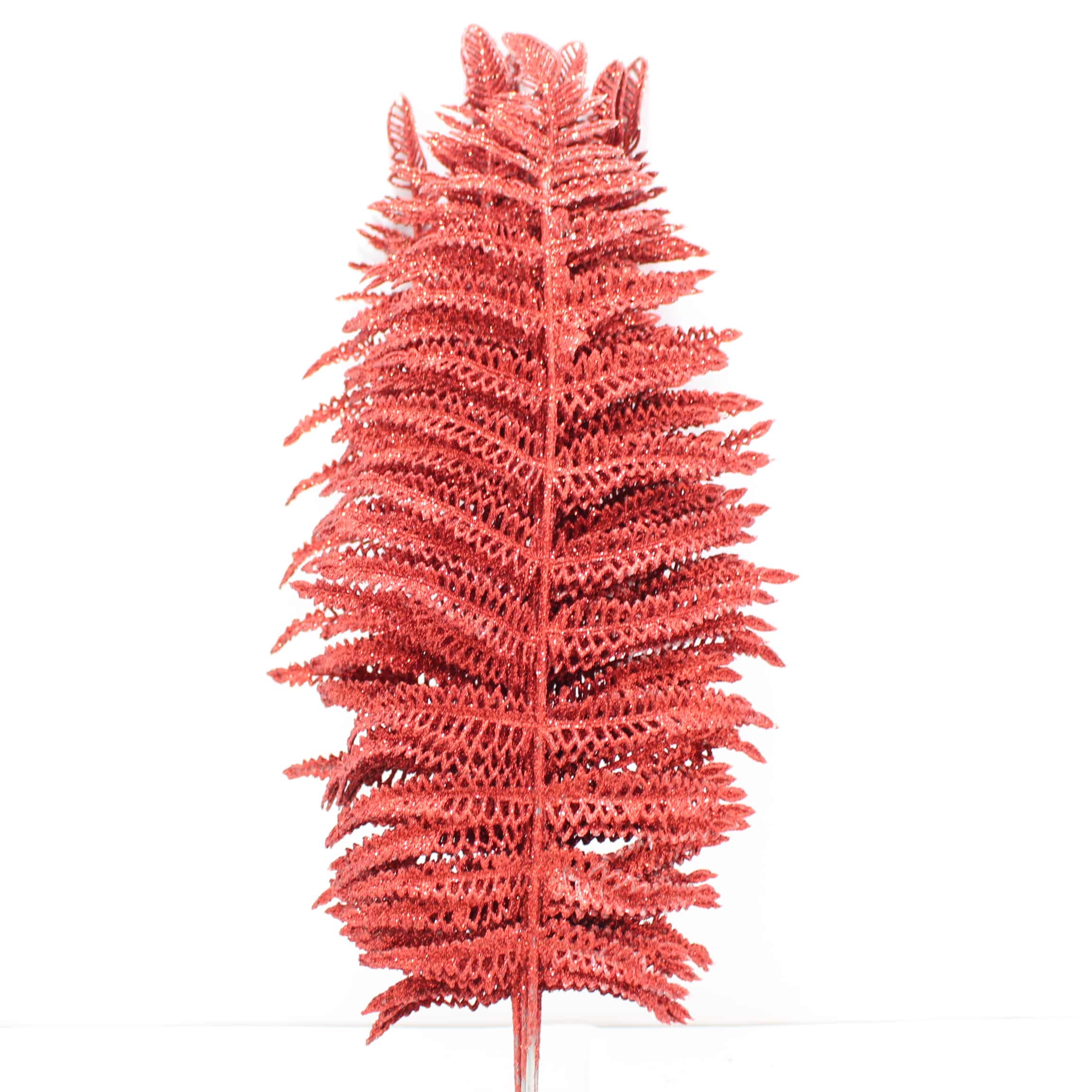 Pin Rojo Flor navideña helecho x10