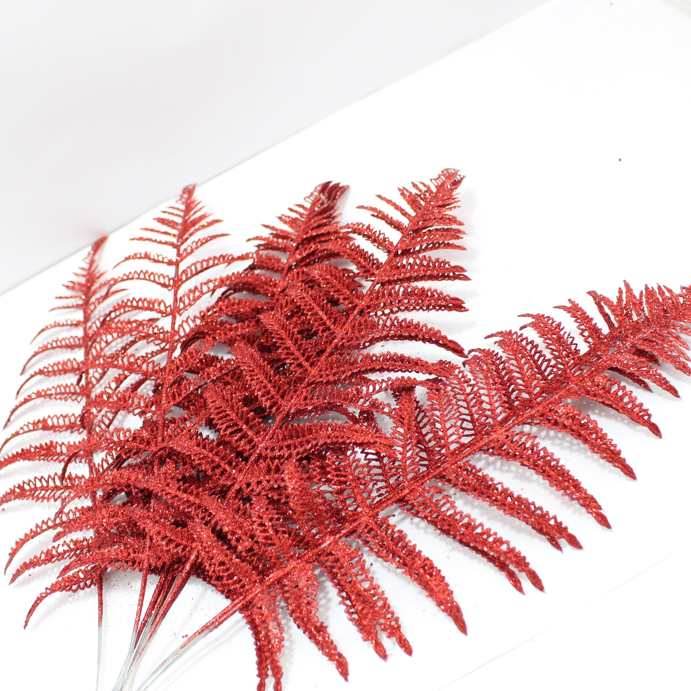 Miniatura 3 de Pin Rojo Flor navideña helecho x10