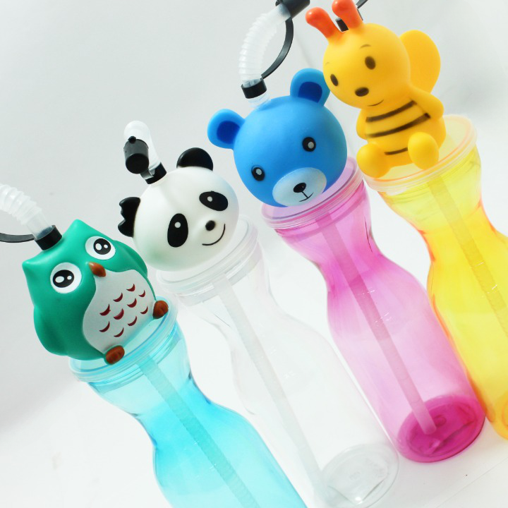 Miniatura 3 de Termo con pitillo en forma de animal