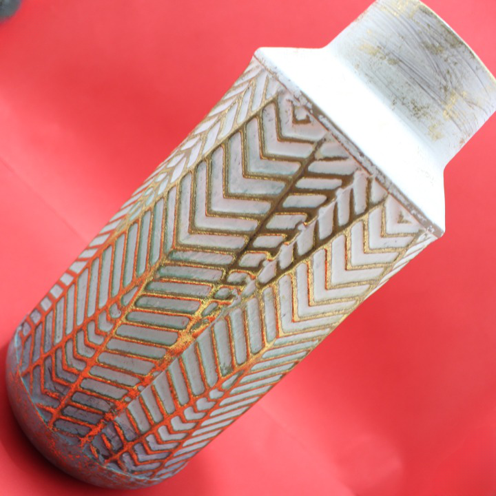 Miniatura 3 de Jarron decorativo de metal 37cm