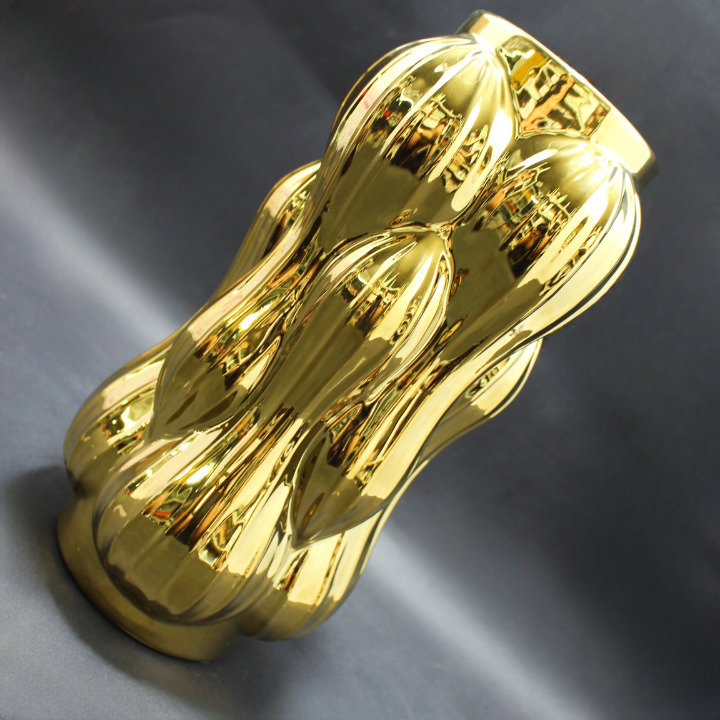 Miniatura 2 de Jarron decoratico dorado 29cm