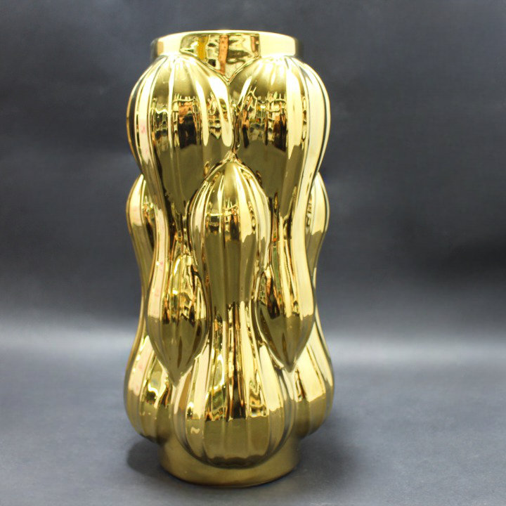 Jarron decoratico dorado 29cm