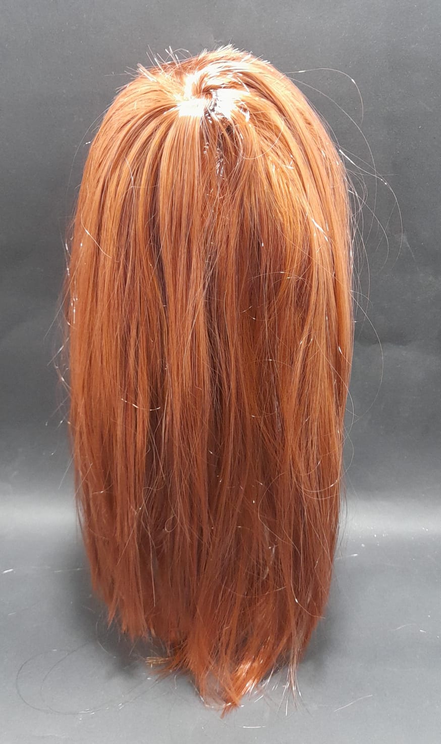 PELUCA LARGA LIZA CON FLEQUILLO  COBRIZ