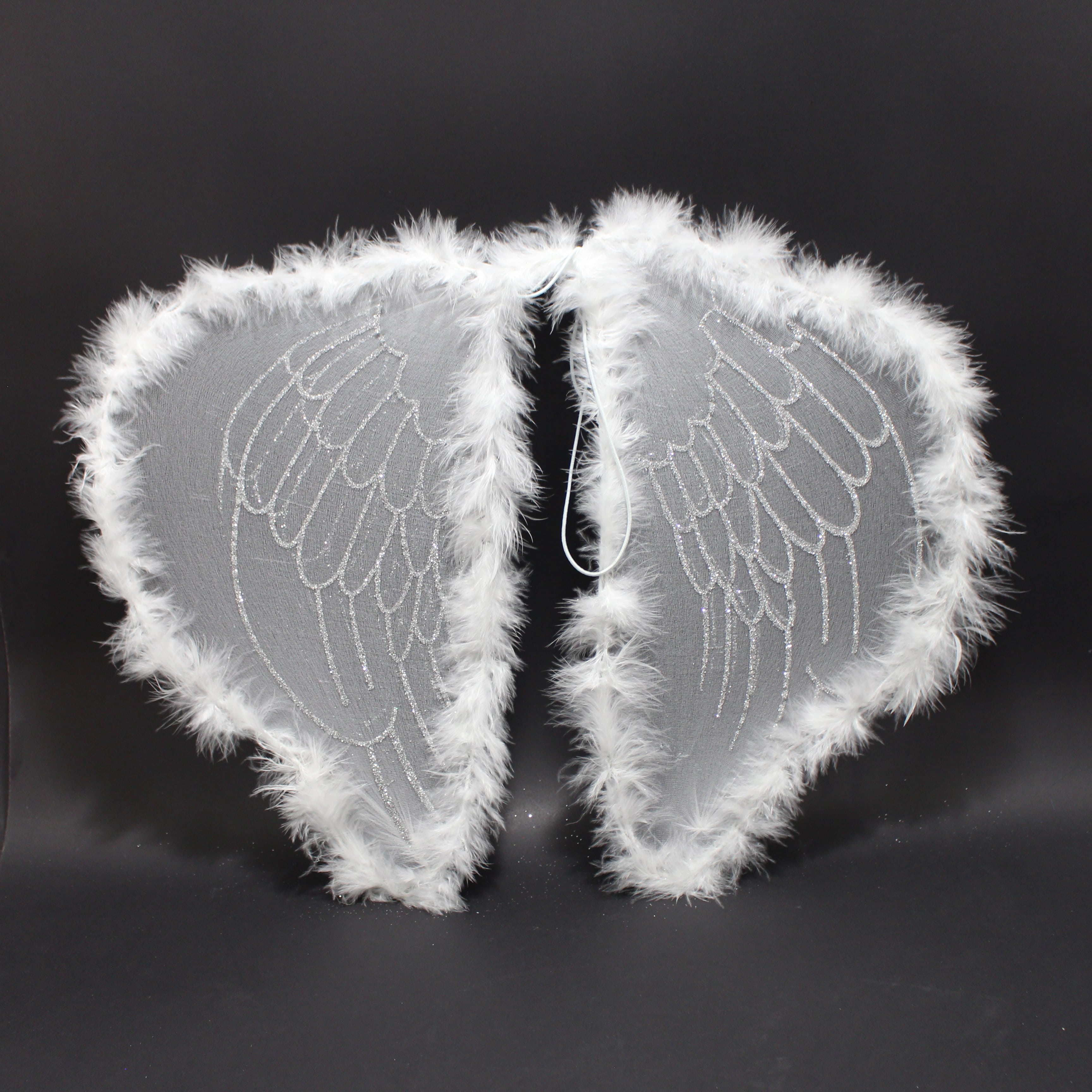 Alas de ángel escarchada blanca