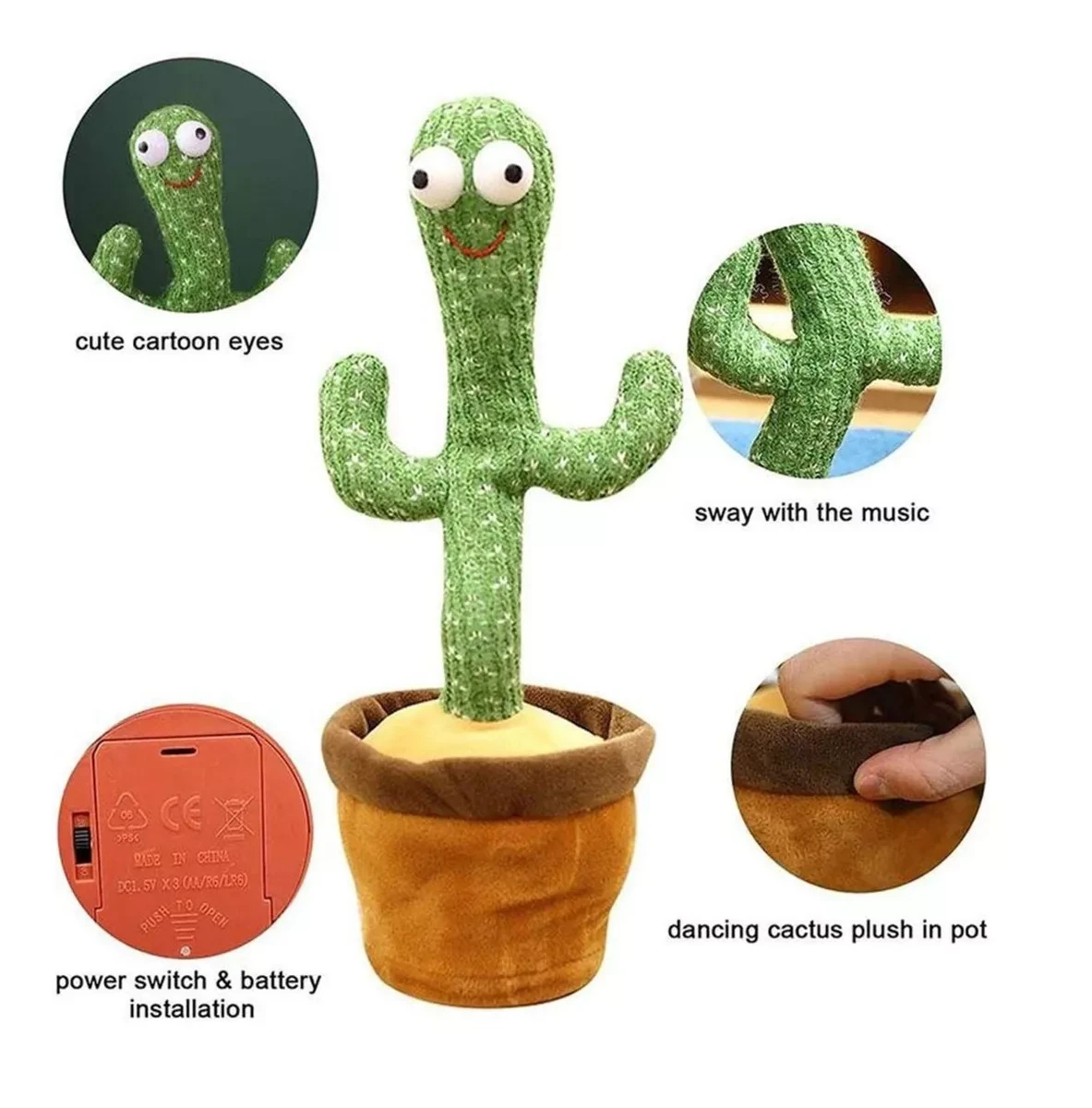 🌵 Cactus Bailarín que Canta y Imita Voz - ¡Diversión Asegurada! 🎶 3
