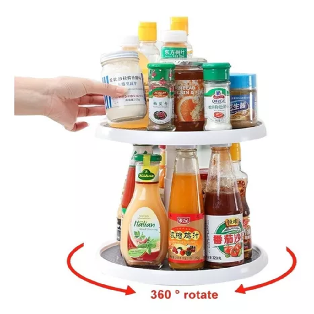 Miniatura 2 de Organizador Estante Giratorio De 2 Nivel