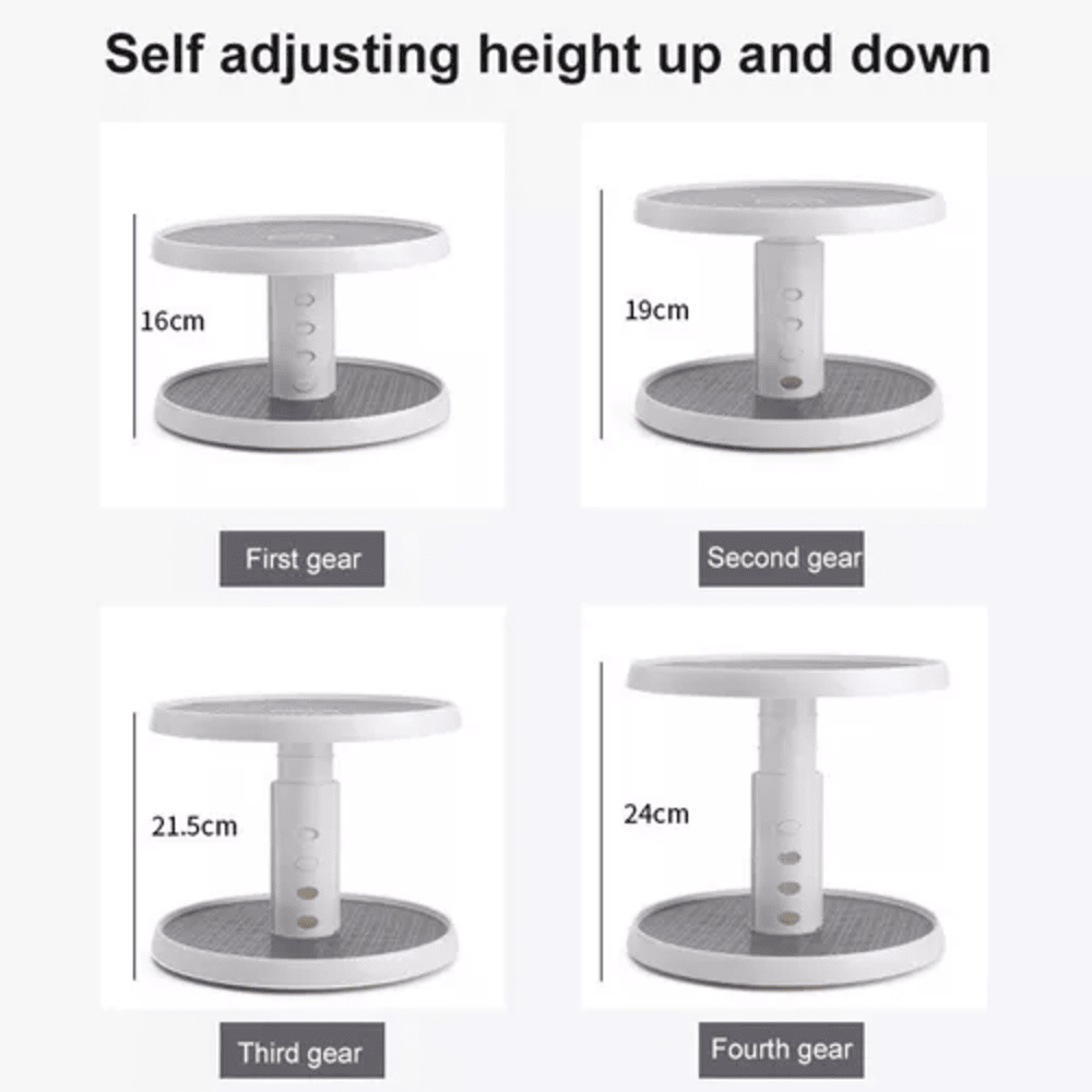 Organizador Estante Giratorio De 2 Nivel