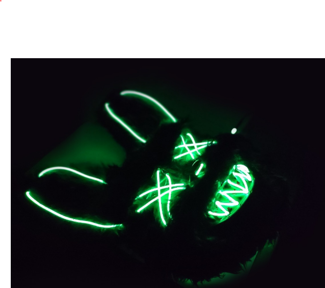 Mascara de color Conejo Halloween Variacion