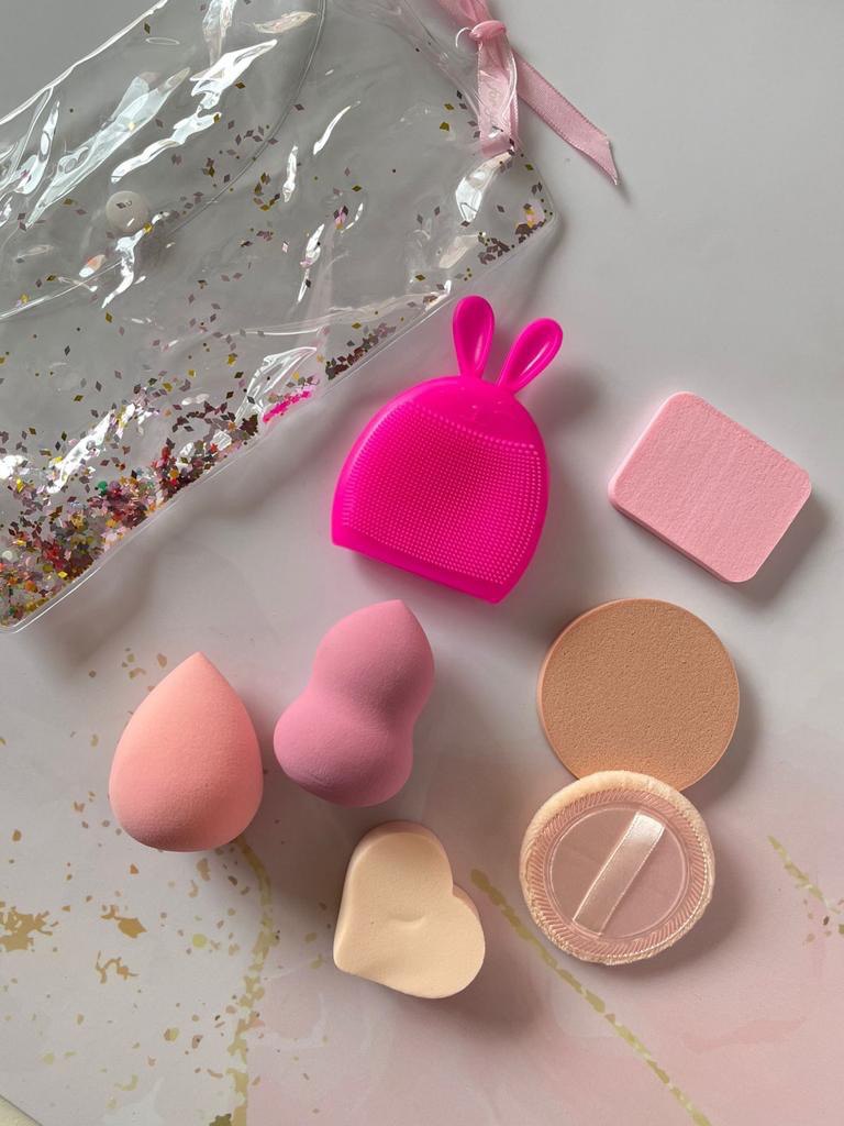 SET X6 ESPONJAS + LIMPIA BROCHAS