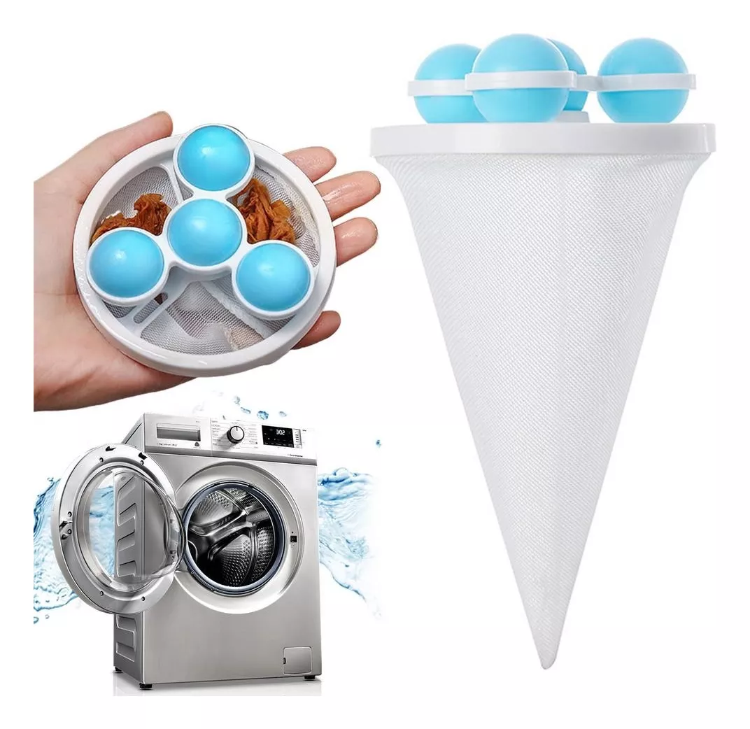 Miniatura 3 de Filtro Flotante Lavadora Flor Quita Pelo