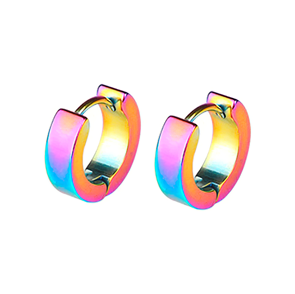 Aretes Candonga Lisa Acero Tornasol