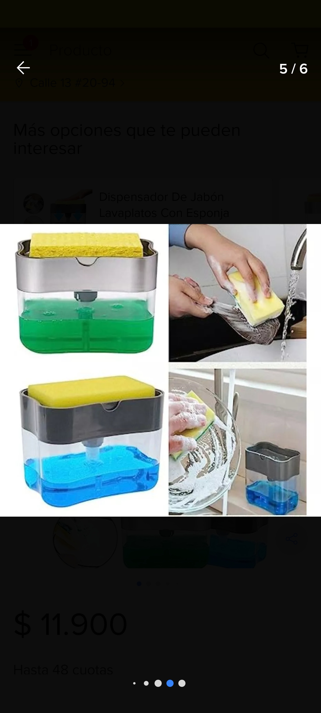 Miniatura 2 de Dispensador De Jabon Liquido Lavaplatos