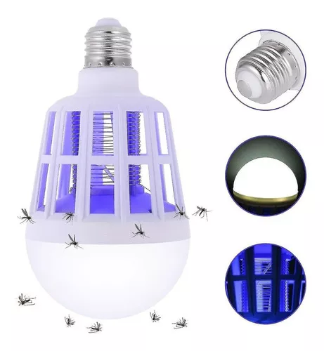 Miniatura 2 de Bombillo Luz Led Mata Insectos Zancudos
