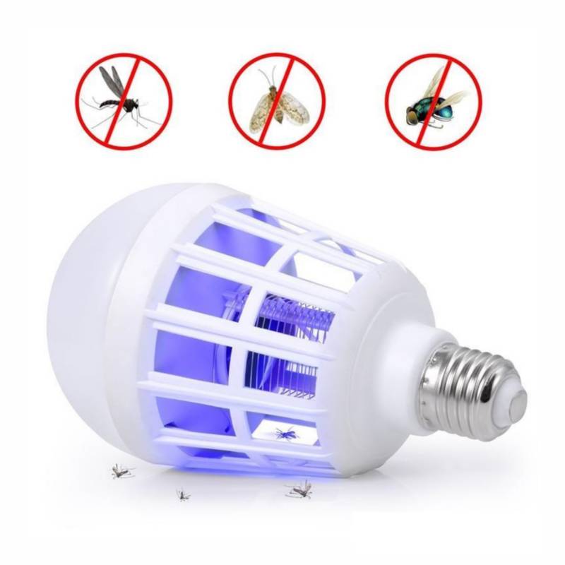 Bombillo Luz Led Mata Insectos Zancudos