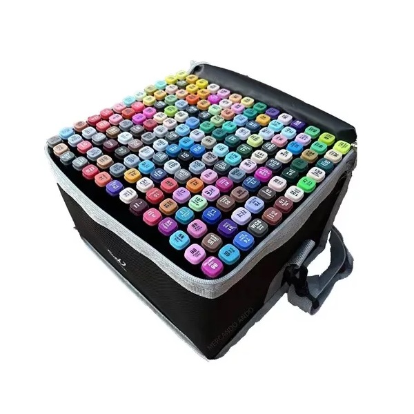 Miniatura 2 de Set De Marcadores Doble Punta 168 Pcs