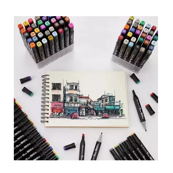 Miniatura 6 de Set De Marcadores Doble Punta 168 Pcs