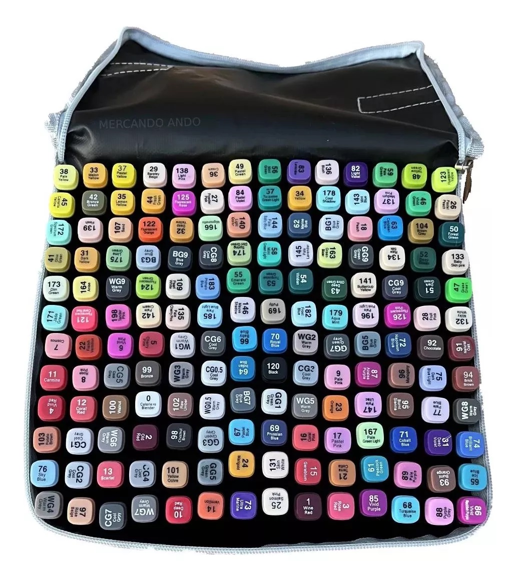 Miniatura 8 de Set De Marcadores Doble Punta 168 Pcs