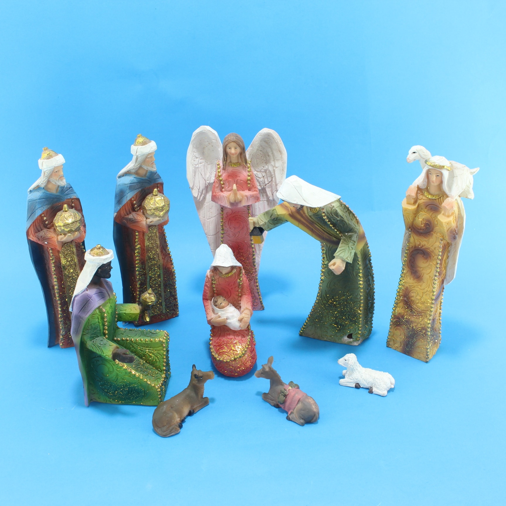 Nacimiento pesebre por 10 piezas 8.45"