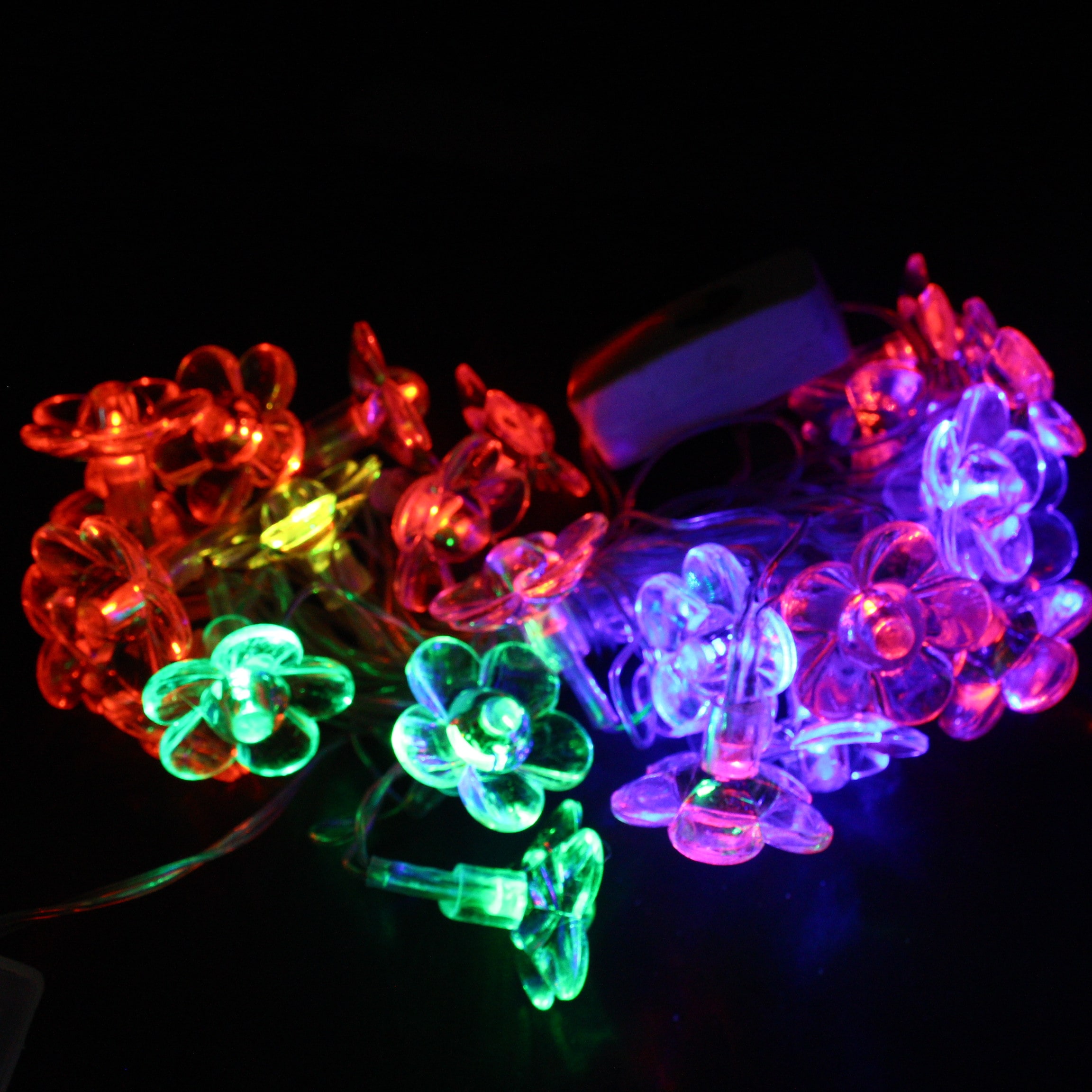 Miniatura 3 de LUZ NAVIDEÑA FORMA FLOR MULTICOLOR