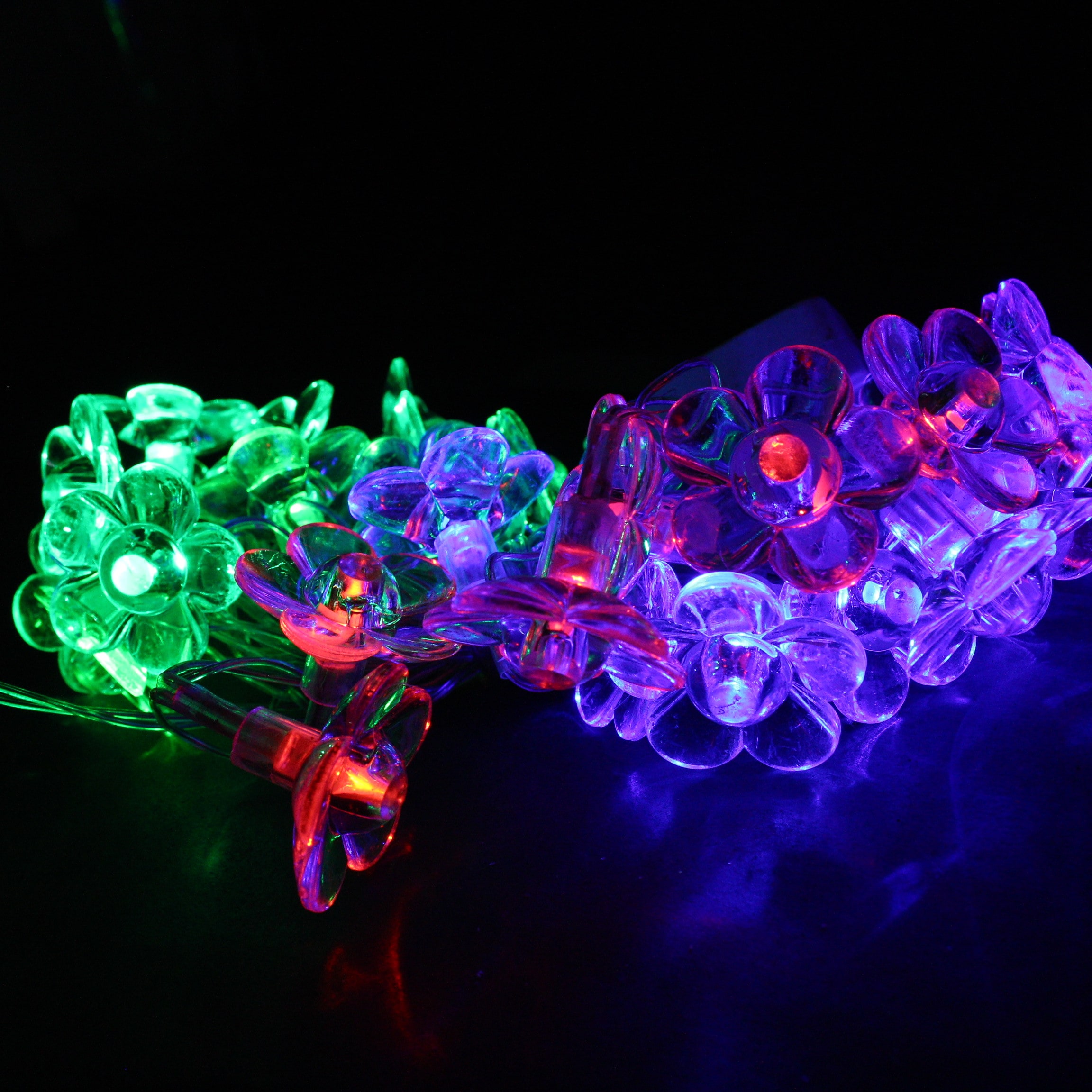 Miniatura 2 de LUZ NAVIDEÑA FORMA FLOR MULTICOLOR