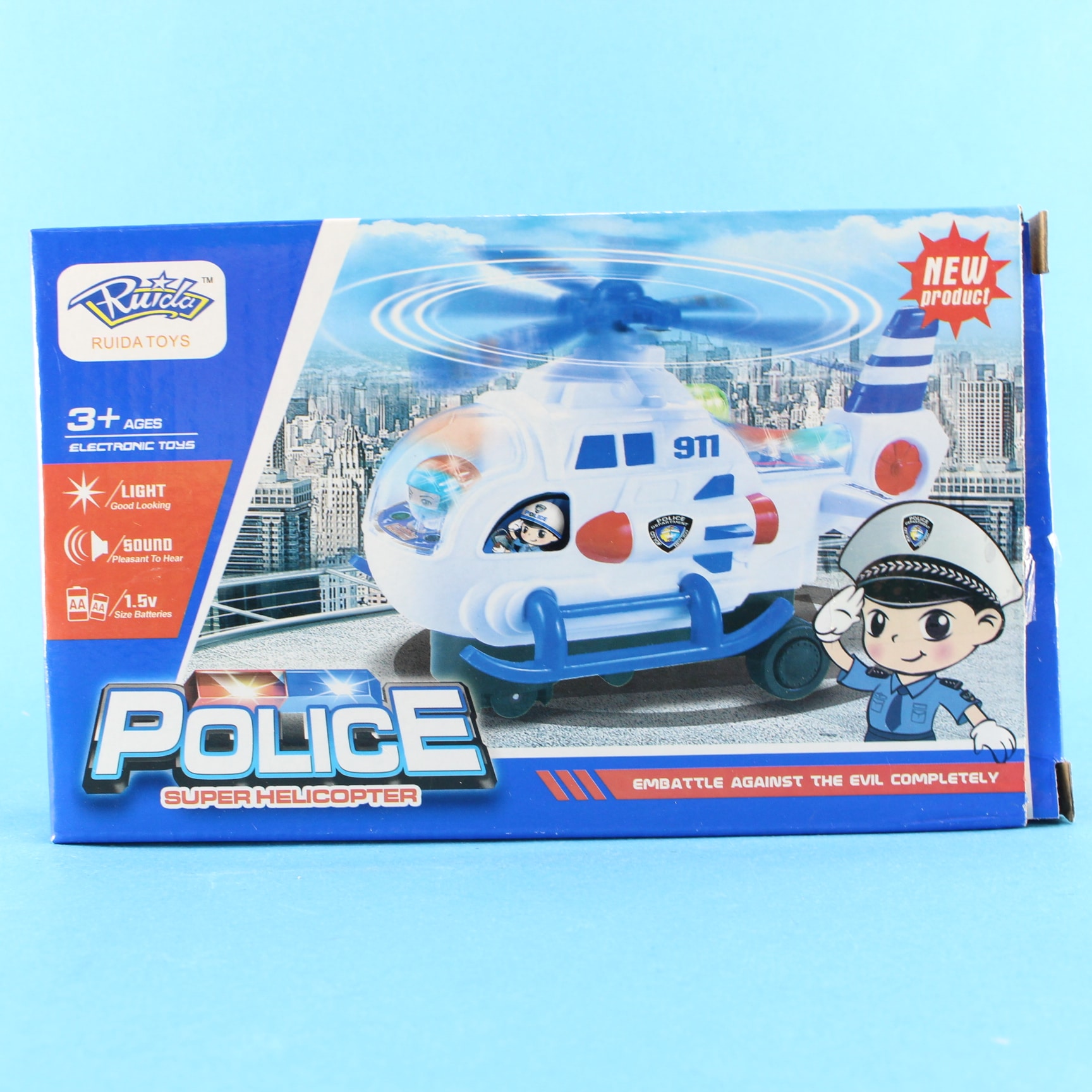 Helicóptero police a pila