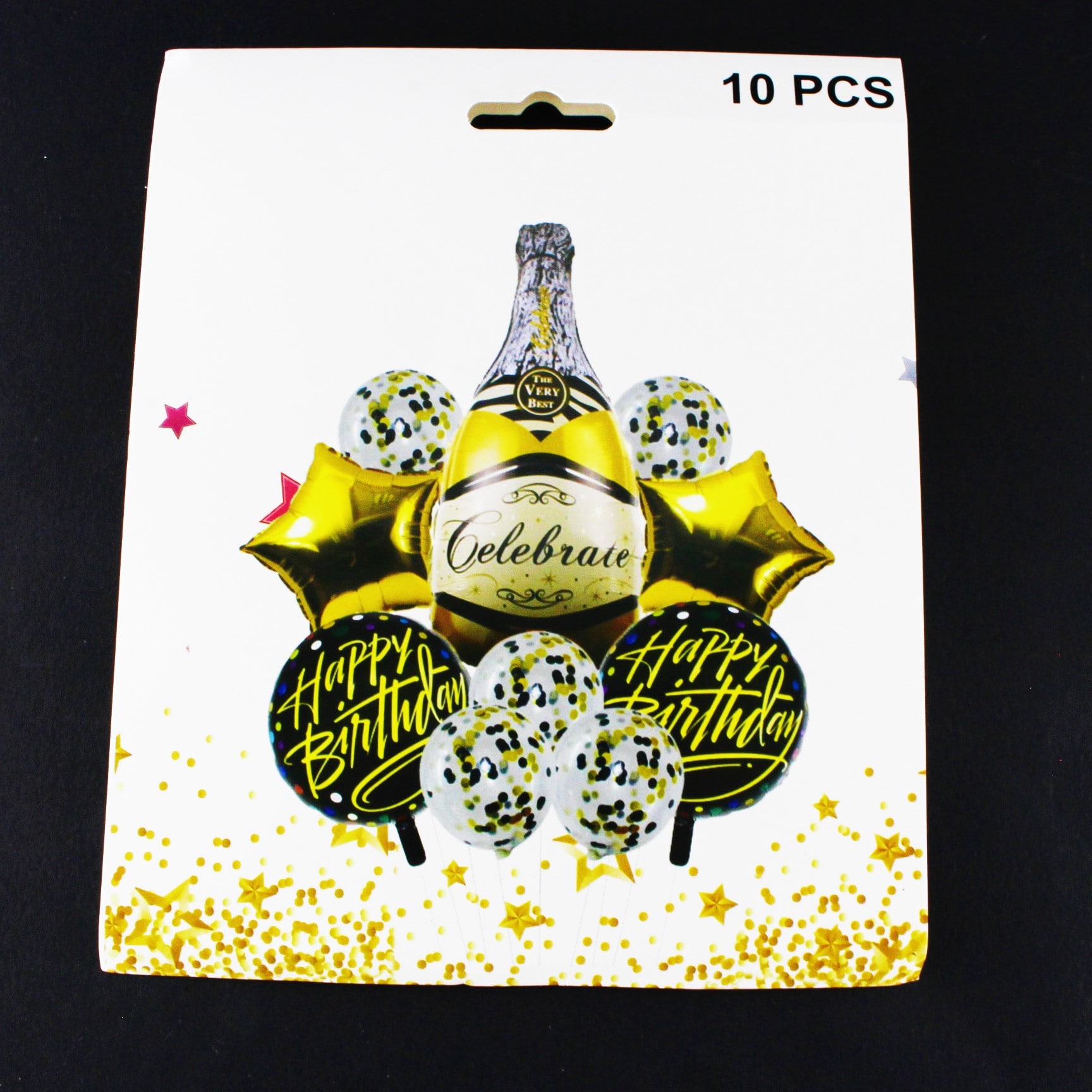 set de globos happy birthday x10 pcs