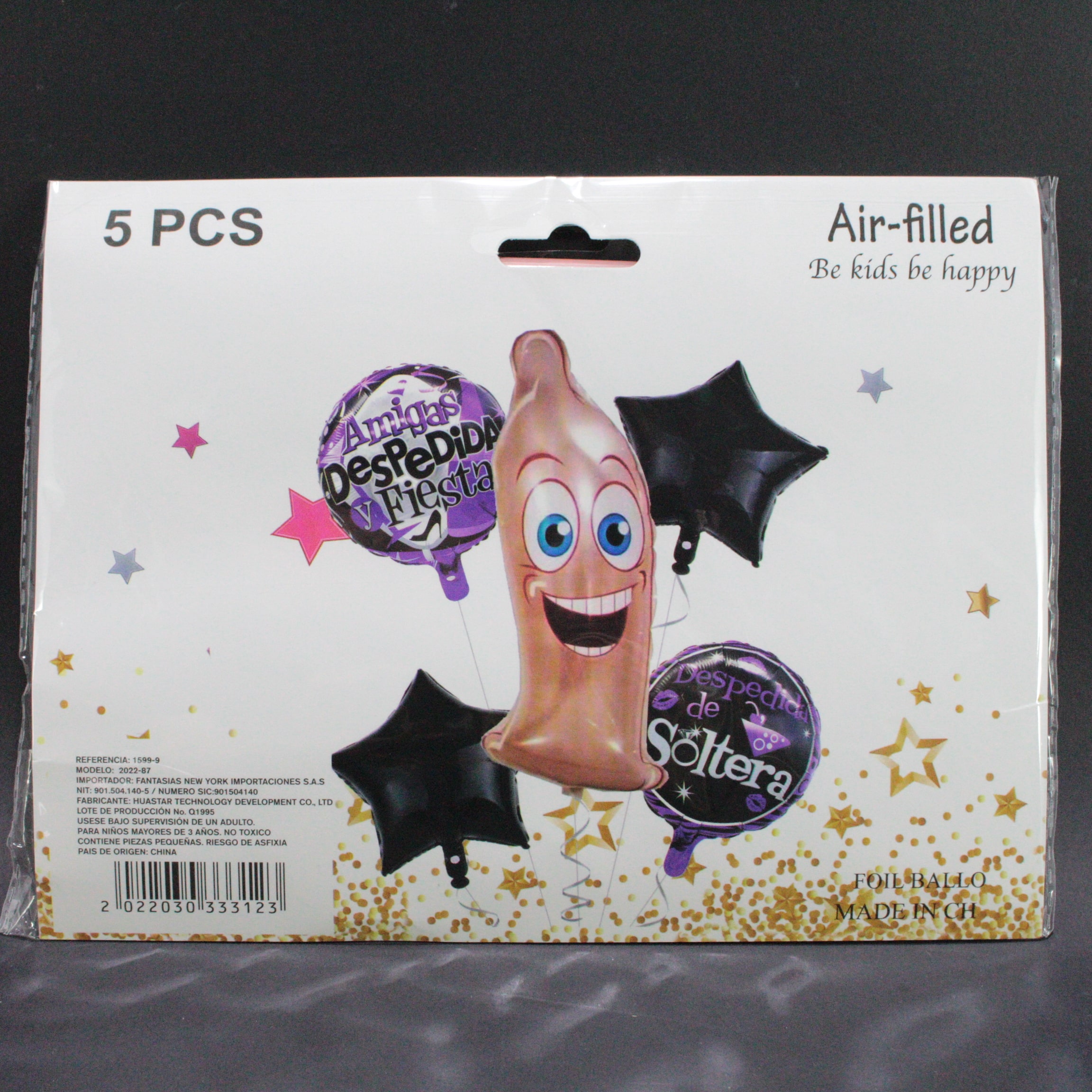 Set globo metalizado para despedida de