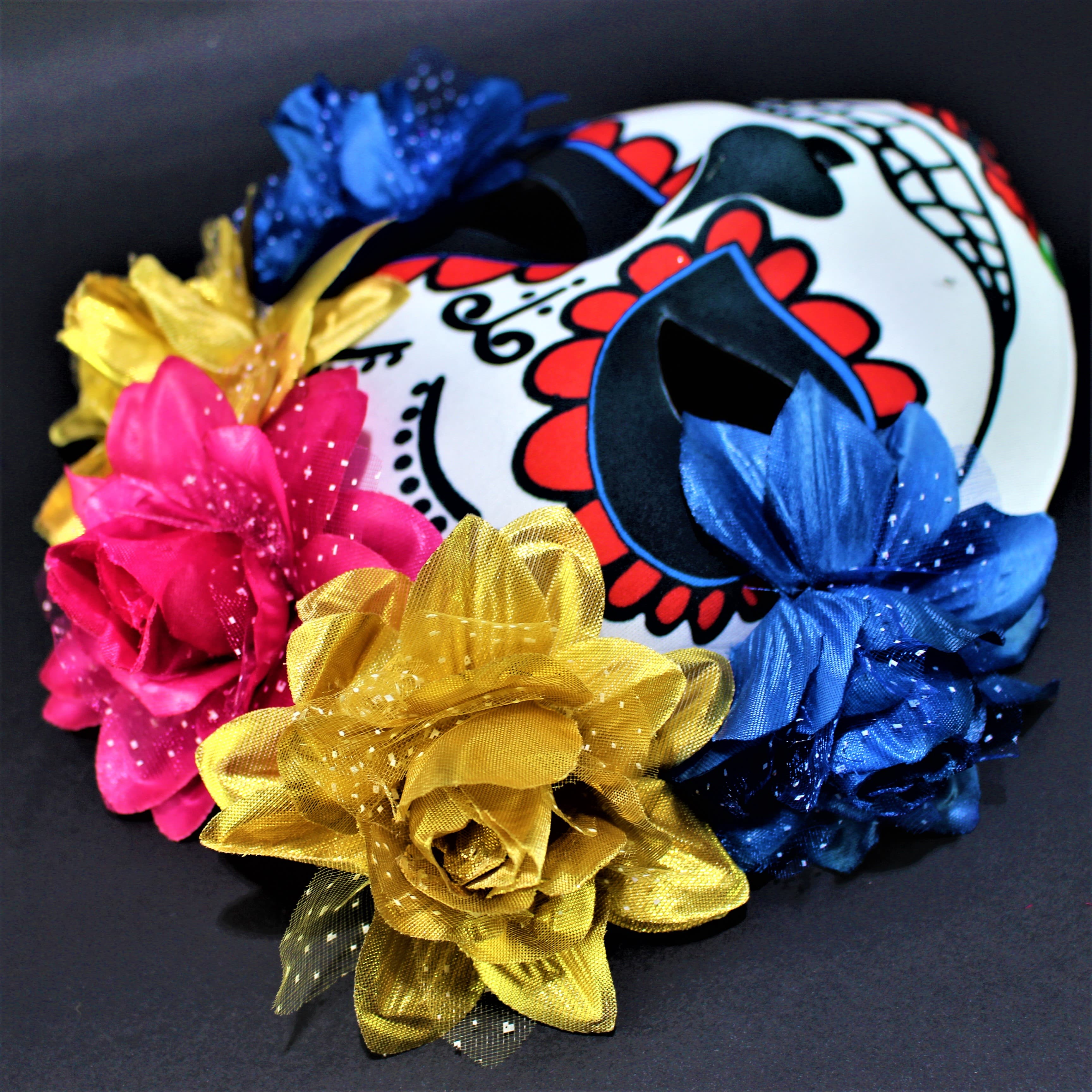 Miniatura 2 de Mascara Catrina con flores