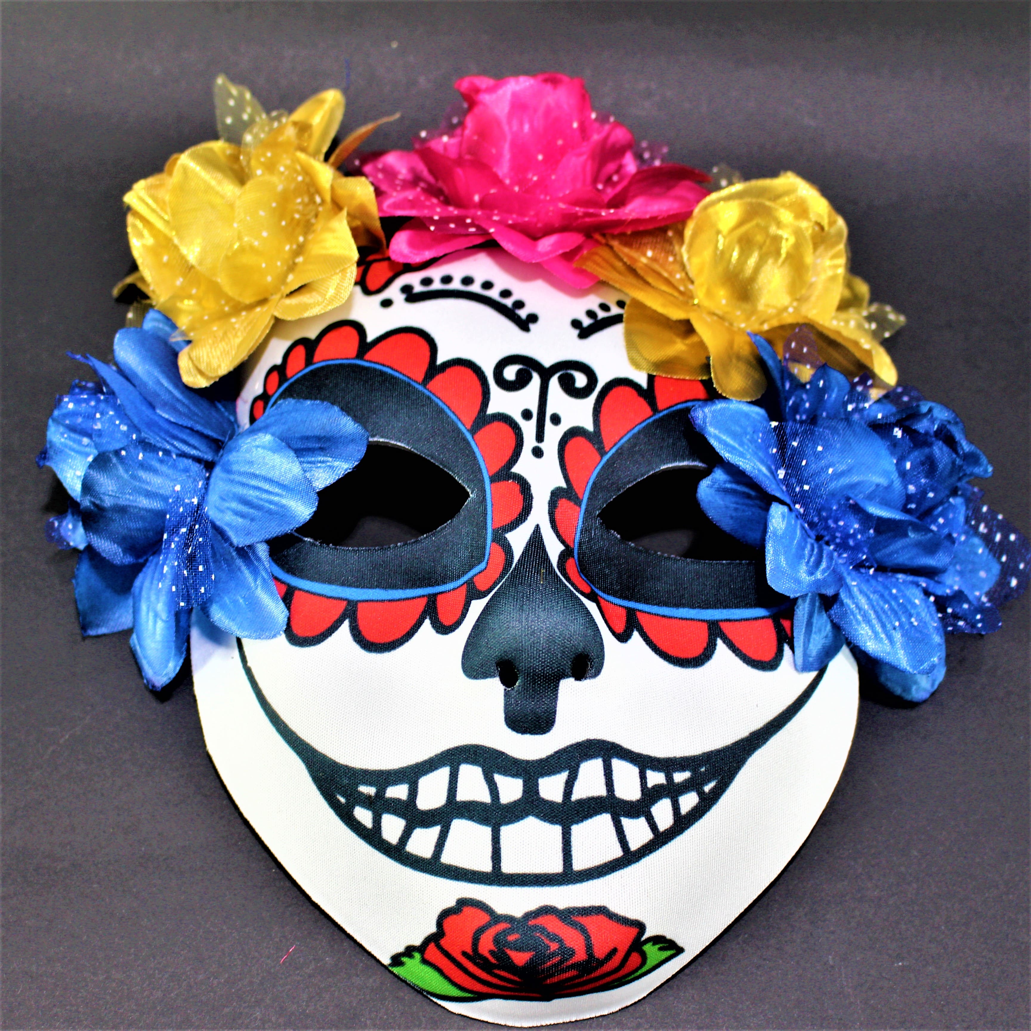 Mascara Catrina con flores