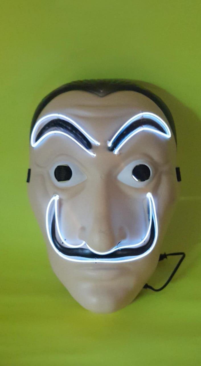 Miniatura 2 de Mascara Casa de Papel con luz blanca