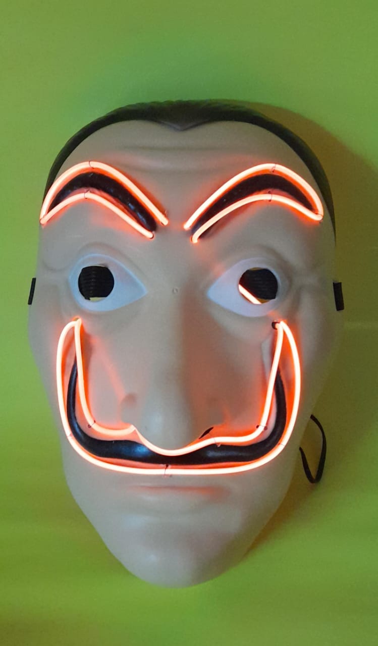 Miniatura 3 de Mascara Casa de Papel con luz roja