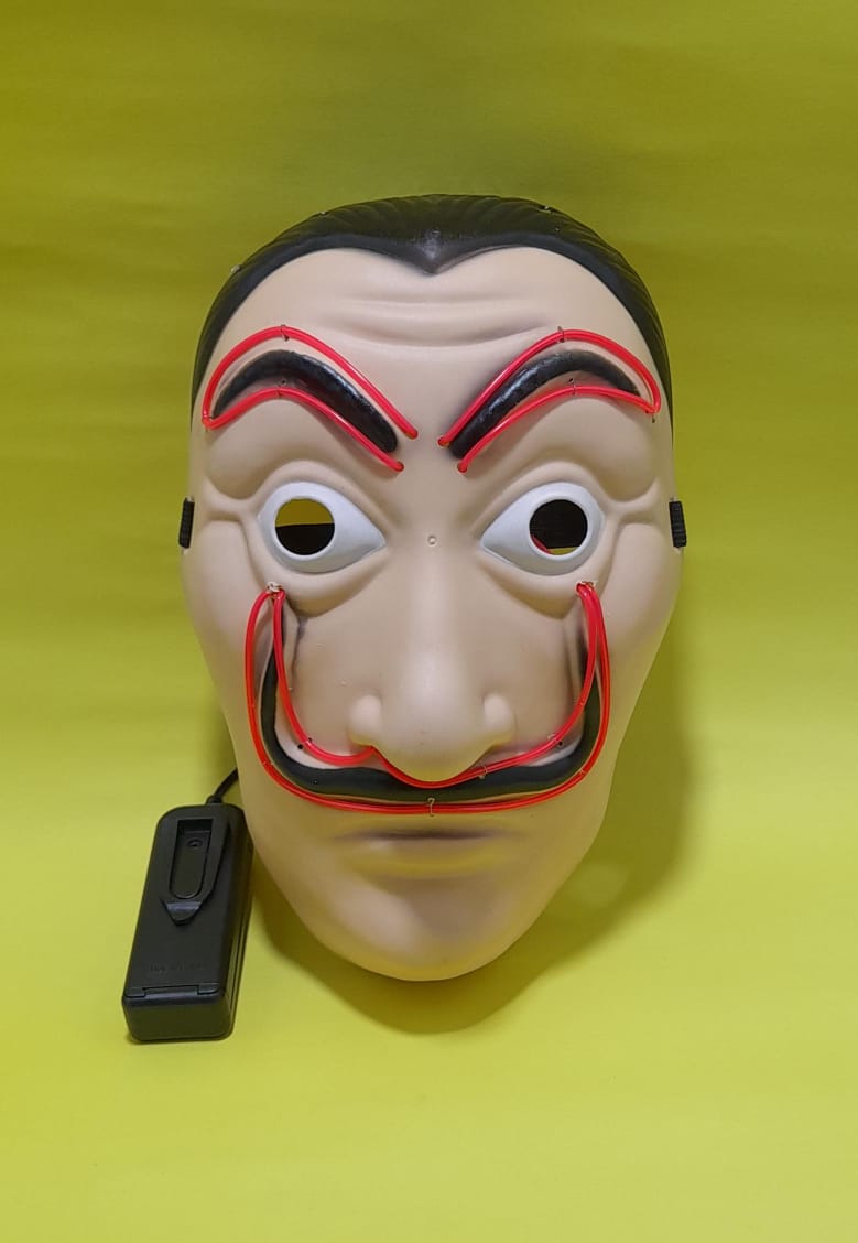 Miniatura 4 de Mascara Casa de Papel con luz roja