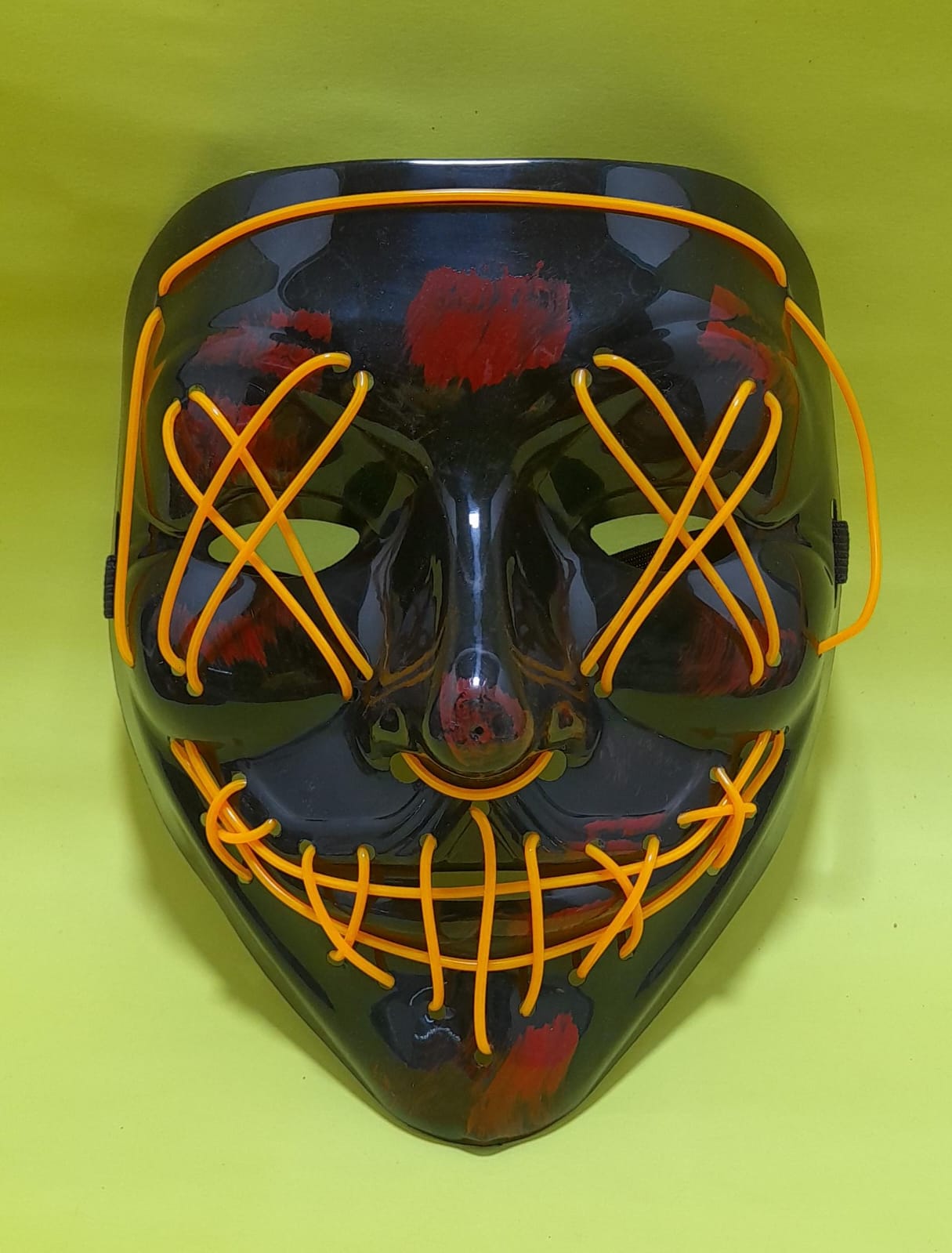 Miniatura 2 de Mascara Hallowen con Luz AMARILLA