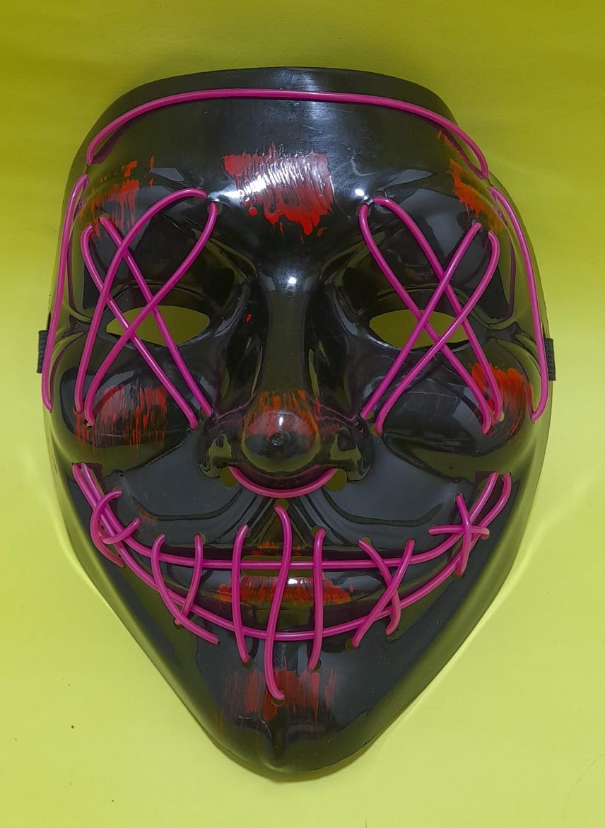 Miniatura 2 de Mascara Hallowen con Luz MORADA
